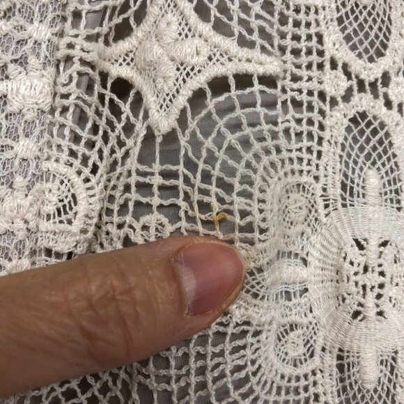 DAY Birger et Mikkelsen Cream Geometric Crochet lined Dress size 36 - Picture 12 of 16